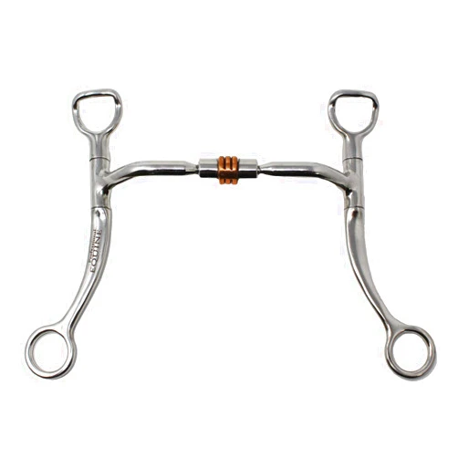 Professional Equine Horse Stainless Steel Western Copper Roller Jointed Mouth Curb Horse Bit 35315v