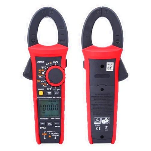 Eujgoov UT219DS 6000 True RMS Counts Clamp Meter, Digital Clamp Meter LCD Clamp Meter Voltage Current Tester AC DC