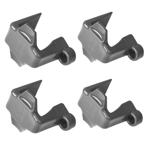 Generic Pontoon Boat Fender Clips Bumper Buoy Hanger/Holders/Cleat Clamp/Adjuster for Square Rails, ABS Plastic, 4 Pack