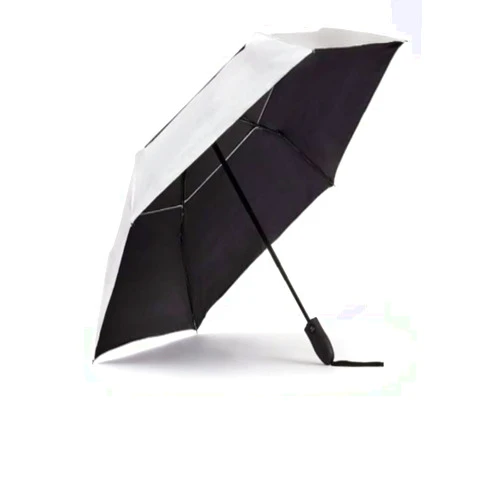 Sungrubbies UV Travel Sun Umbrella Lightweight UPF 50 Auto Open Close, Compact Silver Vent Wind Resistant Travel Friendly