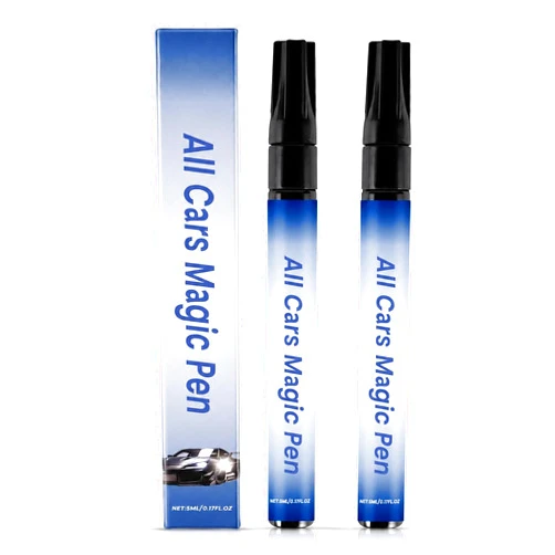 NOBEYSTON 2PCS All Cars Magic Pen for Car Scratches, Quick Paint Scratch Repair Magic Car Scratch Removal Pen Flawless for All Vehicles, Easy Use Weatherproof Lasting Fits All Cars Colors