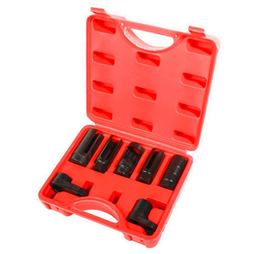Qziulr Zlirfy 7PCS Oxygen Sensor Socket,Car Accessories Automotive Sending Unit Master Sensor Socket Set,O2 Sensor Removal Kit,Oil Pressure Sensor Socket Wrench with 22mm 27mm 29mm Sockets for All Vehicles