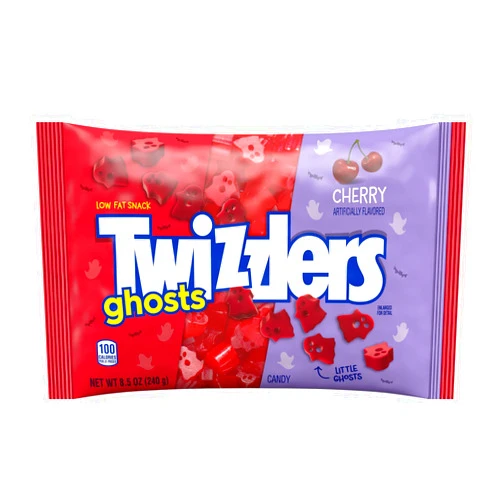 Twizzlers, Halloween Ghosts Laydown Bag Cherry, 8.5 Ounce