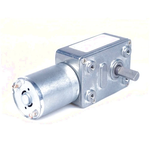 Pangyoo PYouo-DC Motor 4632-370 DC Geared Motor, 6V 12V 24V DC 6~210 RPM, Shaft 6mm High Torque 25 KG.CM, Turbine Worm Gear Motor, Self-Locking (Speed(RPM) : 90, Voltage(V) : 6)