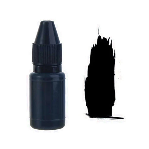 Generic 1Pcs 10ml Pre-Inked Refill Ink Stamp Pad Ink Refill Seal Stamp Ink Oil Refills for Wood Paper Wedding Scrapbooking Make Seal(Black)