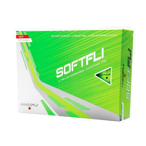 Maxfli Softfli Matte Green Golf Balls - Longer Distance-Ultra-Low Compression Exceptionally Soft Feel