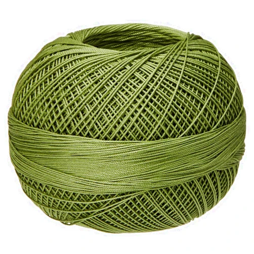 LIZBETH Handy Hands Lizbeth Premium Cotton Thread, Medium, Leaf Green