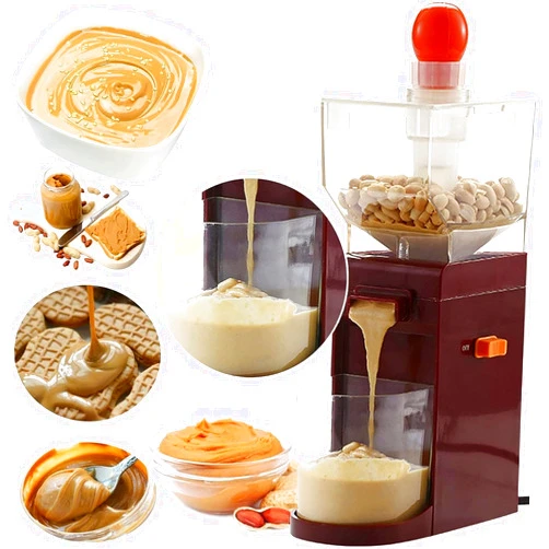 MOUNW Electric Peanut Butter Maker Machine, 500ml Small Portable Nut Butter Grinder, Easy To Clean, for Almond, Coffee, Cashew, Walnut, Pumpkin Seed, Sunflower Seed