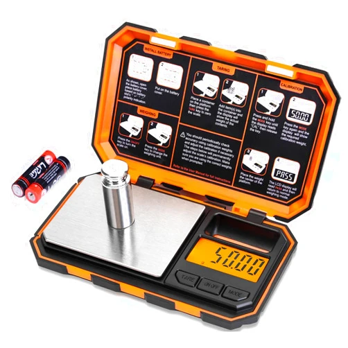 Fuzion Digital Pocket Scale, 200g x 0.01g, 6 Units Conversion Mini Scale with LCD Display, Tare Function for Food, Jewelry, Medicine, Coffee (Battery Included)