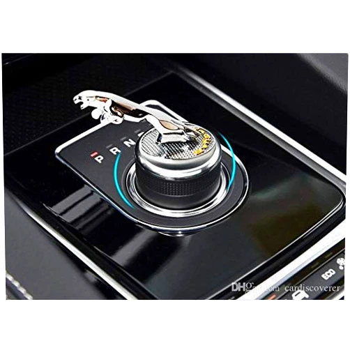 DEFTEN JG-LB42 3D Gear Metal Luxury Shift Knob Ring Cover Emblem Badge Fit for Jaguar F-Pace XF XJ XE