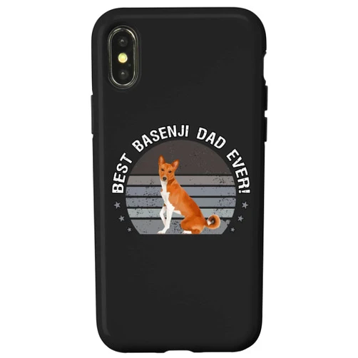 Best Basenji Dad Ever Basenji Dog Breed Gifts iPhone X/XS Best Basenji Dad Ever! Africa's Barkless Dog Basenji Owners Case