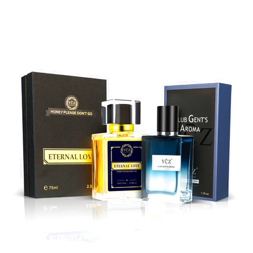 Ycz Cologne for Men Set, 1.7oz(50ml) Bottled Pioneers and Midnight Men Perfume, Spicy Wood Citrus Lemon Lasting Fragrance, Elegant Sleek Bottle Design for Christmas Gifts Ideal