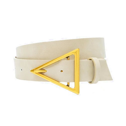 HOTWILL Belts for Women Jeans Dress Fashion Wide Waist Belt with Bronze Triangle Buckle