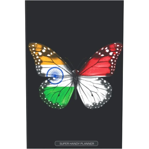 Popini Country Planners Planner: Indian Indonesian Flag Combined Butterfly Flags Of India Indonesia
