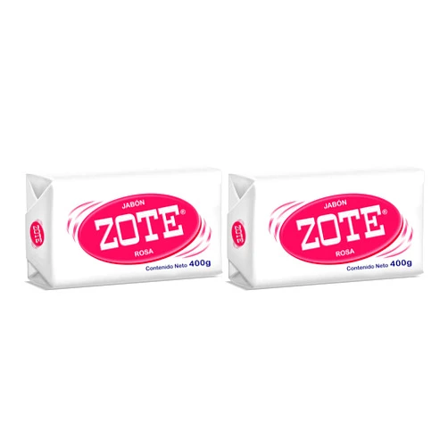 Zote Laundry Soap Bar - Stain Remover Laundry Detergent for Clothes Catfish Bait, Super Washing Travel Jabon Para Lavar Ropa Pink Underwear Clothes Washing Soap (400 grams) Pack of 2