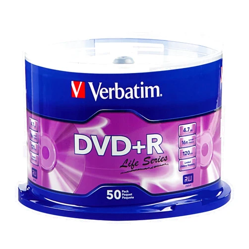 Verbatim® Life Series DVD+R Spindle, Pack Of 50