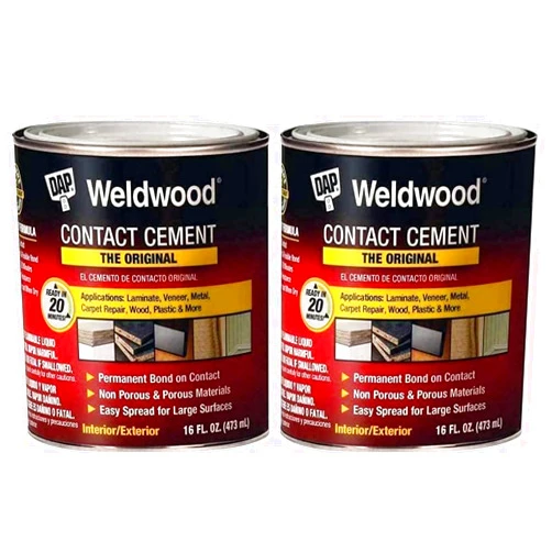 Dap 00271 Weldwood Original Contact Cement, 1-Pint (Pack of 2)