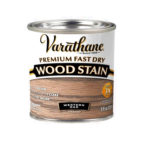 Rust-Oleum Varathane Premium Fast Dry Western Oak Wood Stain Half Pint
