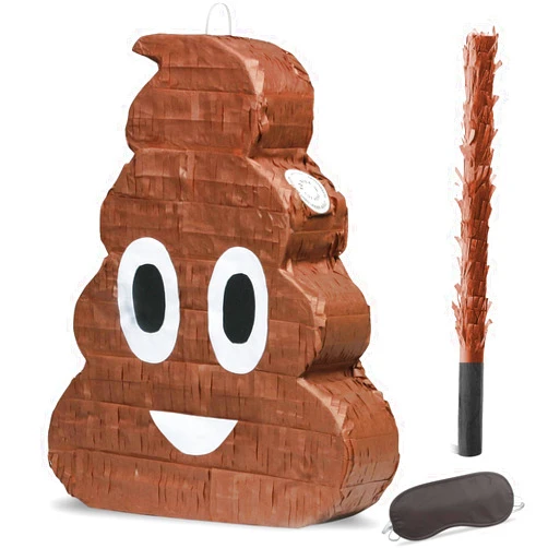 EnriQ Poop Pinata Funny Pinata for Kids Birthday Party Fiestas Decorations Party Favors for Birthday Anniversary Celebration Decoration Theme Party Cinco de Mayo Fiesta Supplies