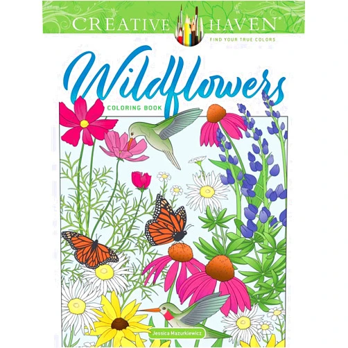 Jessica Mazurkiewicz Creative Haven Wildflowers Coloring Book (Adult Coloring Books: Flowers & Plants)