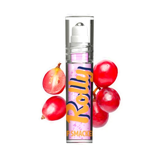 Lip Smacker Rolly Lip Gloss, Classic Roller-Ball Design for a Cooling Sensation, Hydrating & Moisturizing Shine - Grape