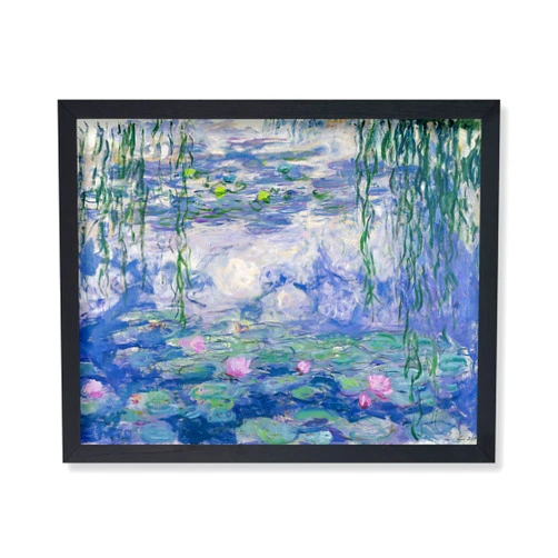 Poster Master Vintage Claude Monet Poster - Retro Water Lilies Painting Print - Impressionism Art - Gift for Men, Women - Floral Wall Decor for Bedroom, Living Room, Office - 8x10 UNFRAMED Wall Art