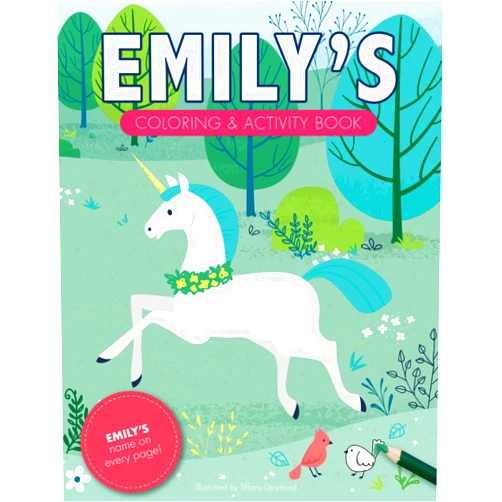 Tiffany Desmond Emily's Coloring & Activity Book: A Personalized Gift For Emily - Her Name on Every Page (Personalized Coloring Pages)