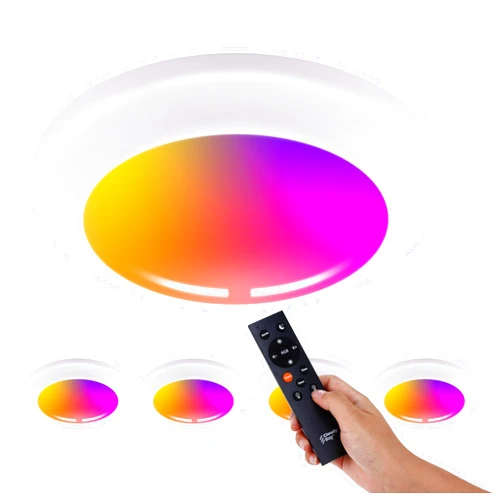 CLOUDY BAY [4 Pack] Smart LED Flush Mount Lights,5/6 Inch Surface Mount Can Lights with Remote Control,Smart WiFi Recessed Ceiling Lights,Color Changing Retrofit,Work with Alexa/Google Assistant