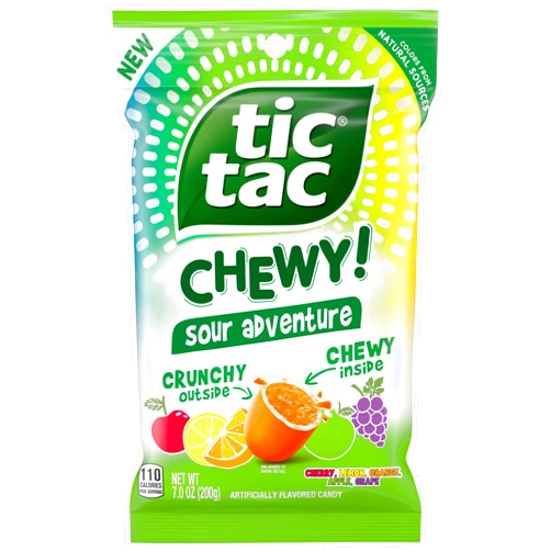 Tic Tac Chewy Sour Adventure Share Size, 7.05 Ounce (Pack of 1)