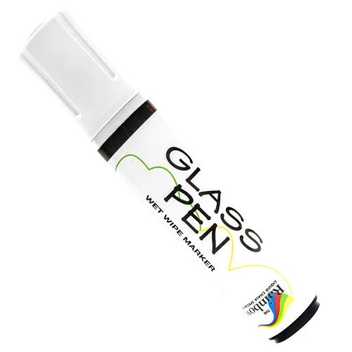 Rainbow Chalk Markers Limited Glass Pen Window Marker: Liquid Chalk Pens for Glass, Whiteboard Markers with Washable Paint - Graduation, Car Windows, Mirror Pen, Storefront, Wedding, Parade, Party & Holiday (White, Jumbo Tip)