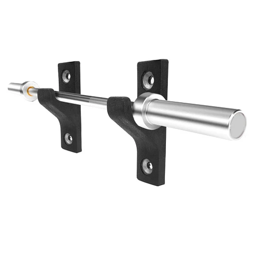 Luwint Wall Mounted Horizontal Barbell Holder, 1 Bar/2 Bars Storage Rack