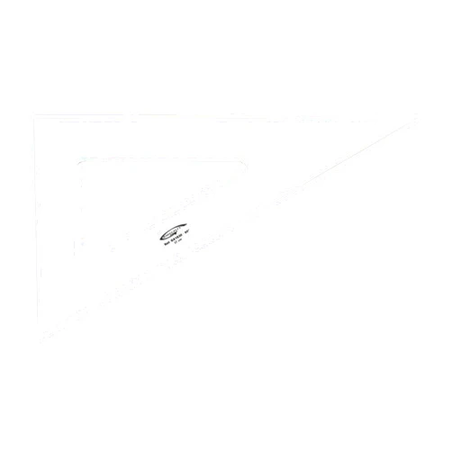 Graphoplex Set Square 60 ° 3 Edges (Clear 37 cm Transparent