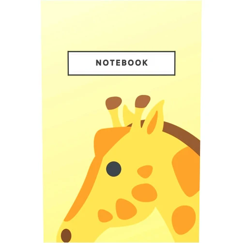 RSD Publishing Notebook: Giraffe Yellow Color Notebooks And Journal Soft Cover Lined Animal Pet Composition Book Planner Diary