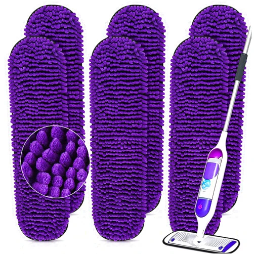 BTRSOLUS 6 Pack Mop Pads for Swiffer PowerMop Refills, Reusable Power Mop Pads Refills, Heavy-Duty Microfiber Washable Pad for Swiffer PowerMop Multi-Surface and Wood Mop