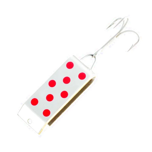 Jake's Lures Spin Fishing Equipment, 1/4 oz, Silver with Red
