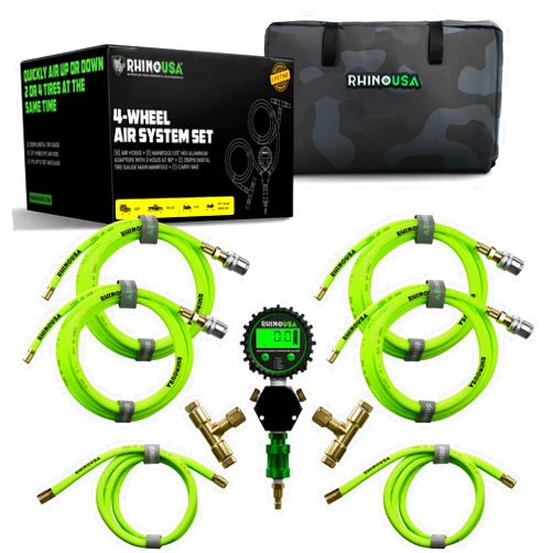 Rhino USA 4 Tire Inflation/Deflation System - Fits up to 155