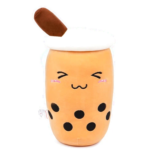 Niuniu Daddy Boba Tea Plush 20in Large/Giant/Jumbo Bubble Tea Stuffed Animals Plush Toy Pillow Cute Cuddle Stuffed Milk Tea Cuddle Pillow Food Plushies for Kids Gift