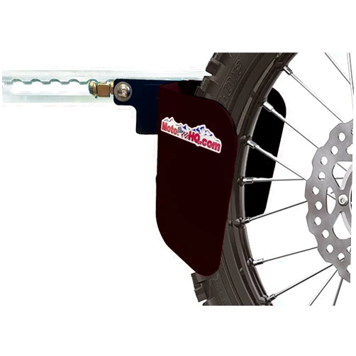 MotoPro HQ MotoProHQ Motorcycle Wheel Chock for L-Track Wall Mount - EZ Chock for Bikes and Dirt Bikes (Black)