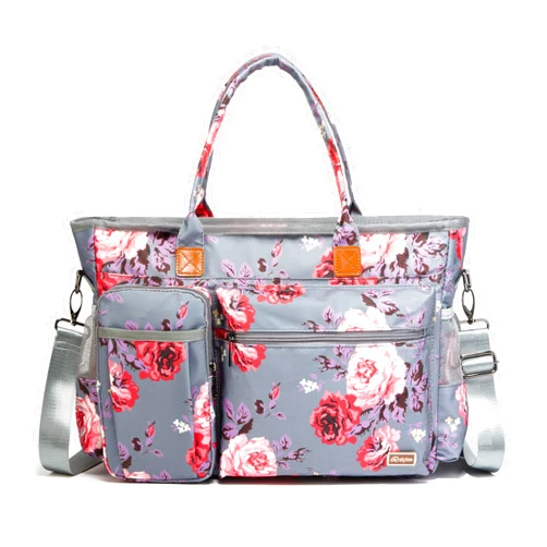 Rabjen Laptop Tote Bag, Middle Size Computer Messenger Teacher Bag with 15.6'' Padded Laptop Sleeve