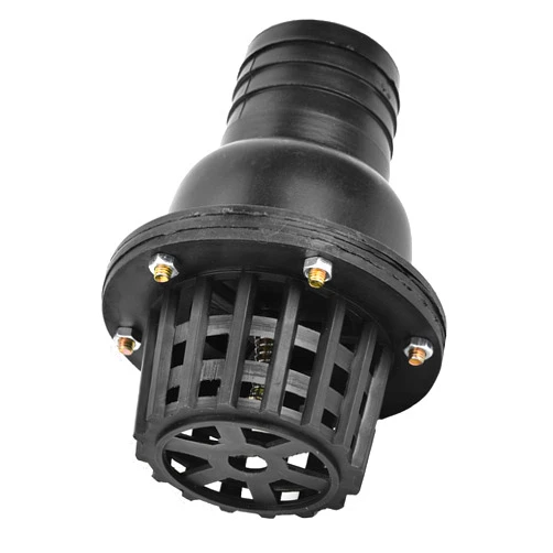 FTVOGUE Water Pump Foot Valve Black PVC Low Pressure Flat Check Valve for Fluid Machine Shower Head 4 Sizes(2in)