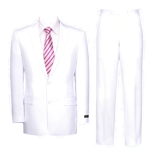 AMY ZHU Men's Suit 2-Piece Regular Fit Big and Tall Business Jacket & Suit Pants for Wedding