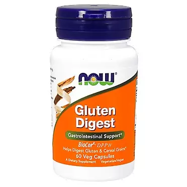 NOW Supplements, Gluten Digest with BioCore®DPP IV, Gastrointestinal Support*, 60 Veg Capsules