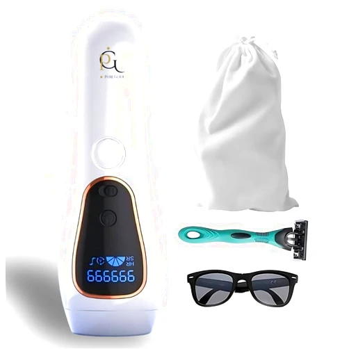 Pure Glide Laser Hair Removal, IPL Hair Removal for Permanent Hair Reduction, 999,999 Flashes, Lazer Hair Removal for Women and Men, at-Home Use for Face, Legs, Bikini, Arms & Whole Body, ipl Device