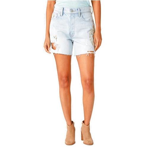 Lucky Brand Women's 90's Midi Denim Short, Island Hopper