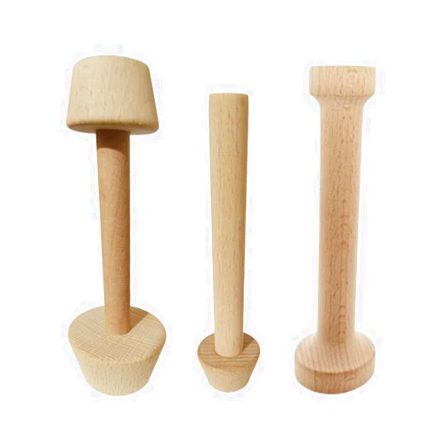 POFUIERKN 3Pcs Tart Tamper Set,Double Sided Wooden Tart Tamper Set DIY Wooden Removable Dough Molding Presser Baking tool for Mini Egg Tart, Cheesecakes and Dessert Baking