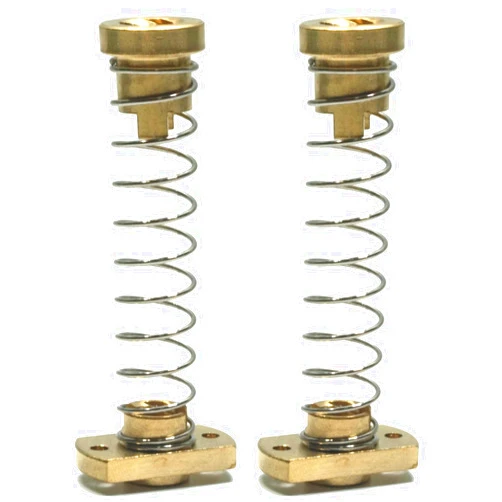 MICREEN 2 Psc Anti Backlash Spring Loaded Nut, Elimination Gap Brass Nuts, Z Axis Acme Threaded Rod Upgrade Kit for Ender 3s 3 Pro V2 CR10 Tornado 3D Printer