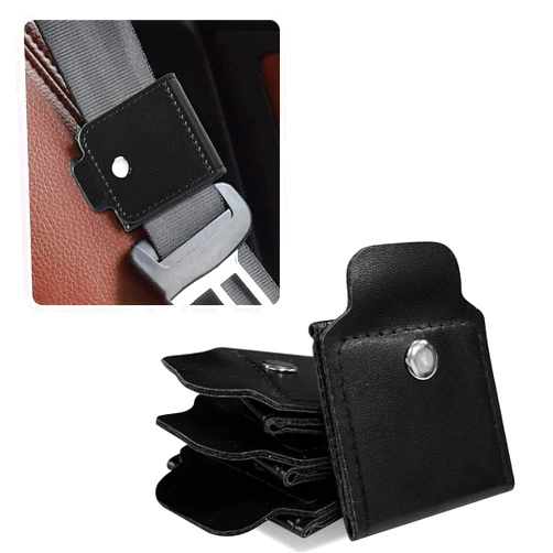 Zmoso 4PCS Seat Belt Adjuster for Adults, Black Universal Safety Comfort Seatbelt Clip for Kids, Auto Shoulder Neck Strap Positioner Locking Clips Protector, Car Accessories for Men Women