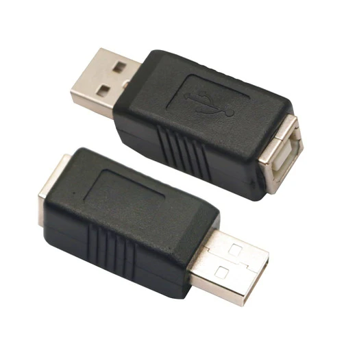 ZJKJHJY USB 2.0 Printer Adapter, 2 Pack USB Type A Male to Type B Female Printer Scanner Cord, for Hard Drive Scanner Printer Adapter