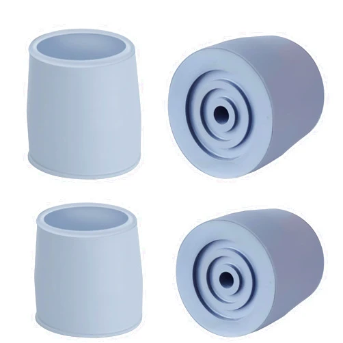 ATUOE 4 Pack 1 1/8 inch Walker Tips Commode Tips Heavy Duty Crutch Tips Replacement Rubber Cane Tips Rubber Crutch Tips for Walkers, Commodes, Shower Chairs, Canes Leg, Gray