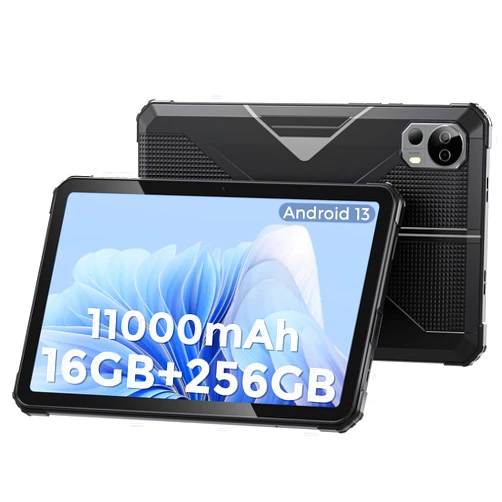 FOSSIBOT DT1 10.4 inch Android 13 Tablet,11000mAh Rugged Tablet 2K FHD+16GB+256GB Tablet 48MP+16MP Camera Smart Tablet IP68-69K Waterproof Tablet 4G Dual SIM+5G WiFi Tablet 18W Fast Charging/OTG/1TB